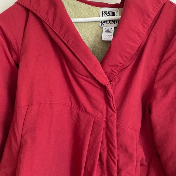 Evening Mist Raincoat in Crimson S - Picture 8 of 16